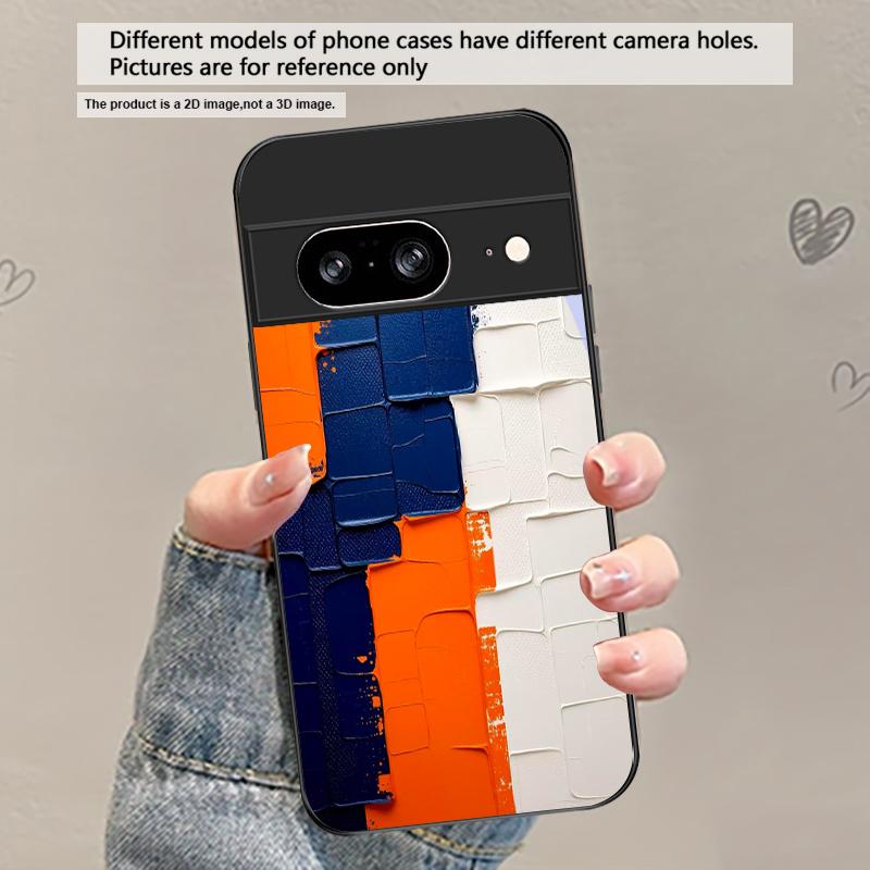 Animal Footprint Stone For Google Pixel 8 7 9 10 Pixel 10 Pro XL Pixel 9 Pro XL Pixel 8a 7a Pixel 7 Pro Black Glass Phone Case