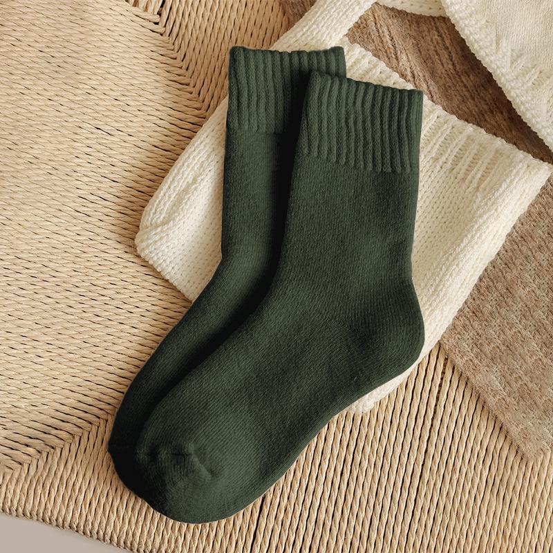 Chaussettes d'hiver chaudes épaissies pour femme - Polyvalentes, Anti-froid, Indispensables Automne/Hiver