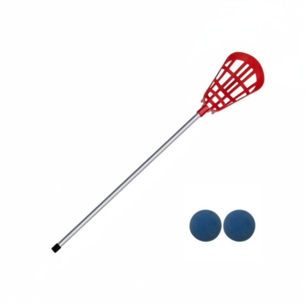 Metal Shaft Crosse White Netting with Netted Head Smooth Finished Team