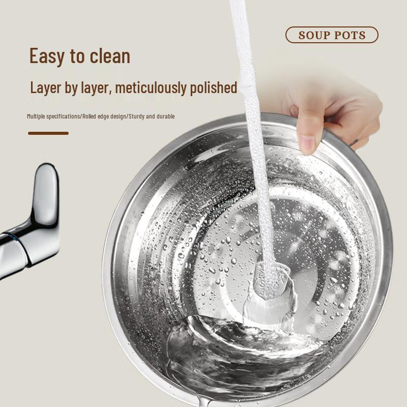 304 Stainless Steel Round Soup Bowls Set