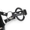 Black Posture Collar O Ring Gag Chain Leash   Restraints Collars & Leashes