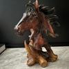 Luxury Simulation Animal Statue Retro Miniatures Figurine Sculpture Tiger Lion Head Ornament  Prop