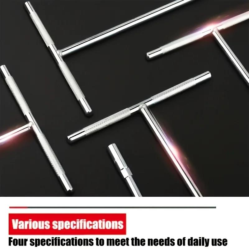 T-Handle Socket Wrench High Carbon Steel T-Wrench for Hex Nuts Disassembly and Maintenance Tool for Marine Use 7