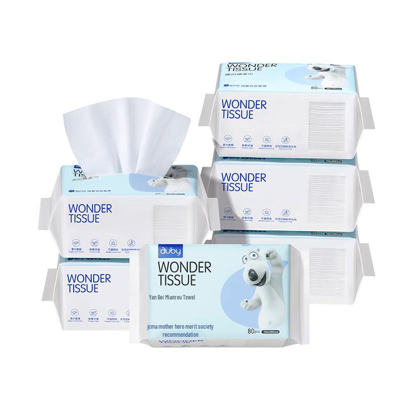 Auby Baby Soft Disposable Facial Wipes
