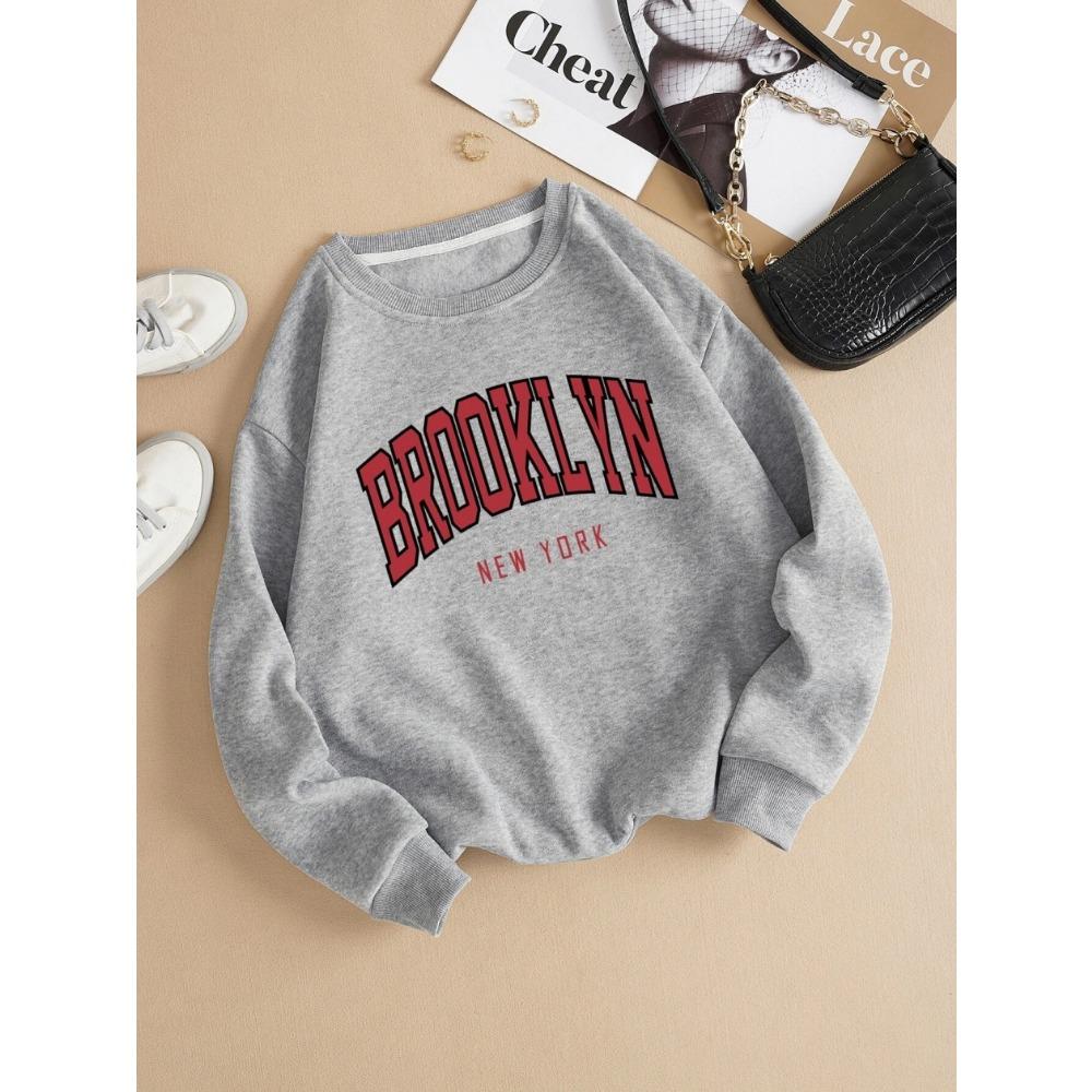Brooklyn New York Printed Hoodies Women Colorful Clothes Basic Trend Sweatshirt Tops Be Durable Harajuku Hoodie Womens