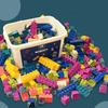 Big Size Building Blocks Puzzle Set DIY Montessori Colorful Creative Bulk Bricks Early Educational Toys for Kids Baby Gift Box