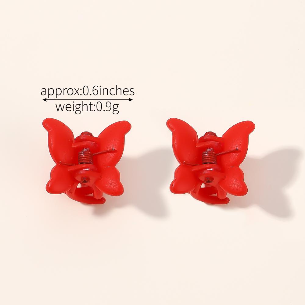 10Pcs Colorful Butterfly Mini Hair Clip Claw Grip Barrettes Clamps Girls Hairpin Claw Clip Hair Styling Accessories