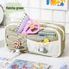 Cute Cheese Pencil Case: High Capacity, Multi-layer Stationery Bag for Students