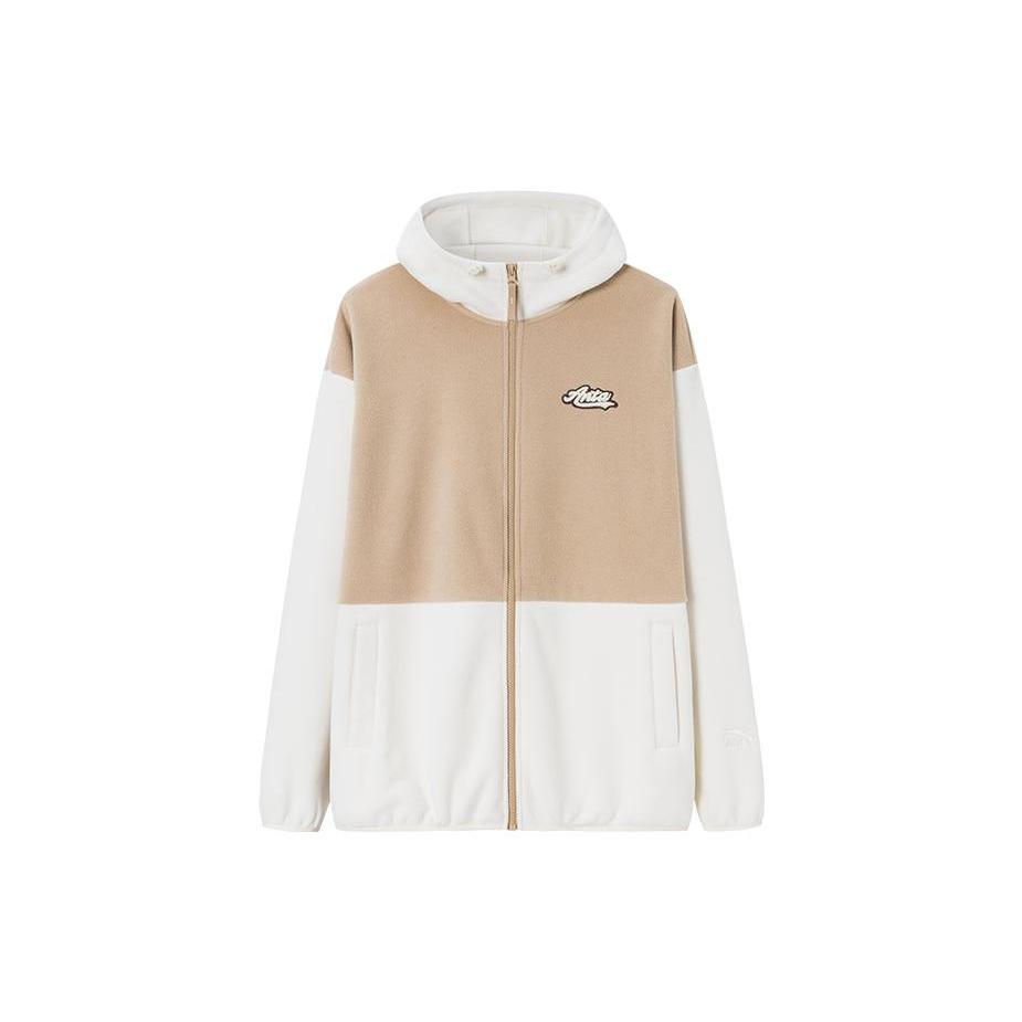 Anta Life Collection Velvet feel Coat Unisex Dusty Gray/Beige Yellow 972348707-1 XL