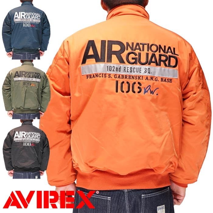 AVIREX New York Air National Guard CWU Jacket Filling Blouson Outerwear Avirex 783-3252064 Men's (M, Black)