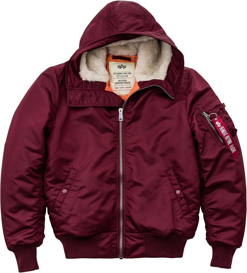 

Alpha Industries MA-1 Hooded (158104) бордовая зимняя куртка (158104-184) M