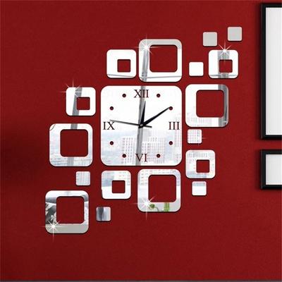 Modernes Design, 3D-DIY-Wanduhr, Spiegeluhr für Wohnzimmer, Schlafzimmer, Küche, Wandaufkleber, Heimdekoration