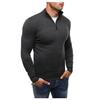 Men's Slim Fit High Neck Zipper Pullover Sweater