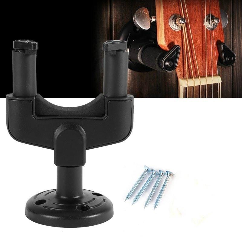 Black Electric Guitar Wall Strap Holder Stand Rack Hook for Mounting All Size Accessories Sets Guitar Accessories