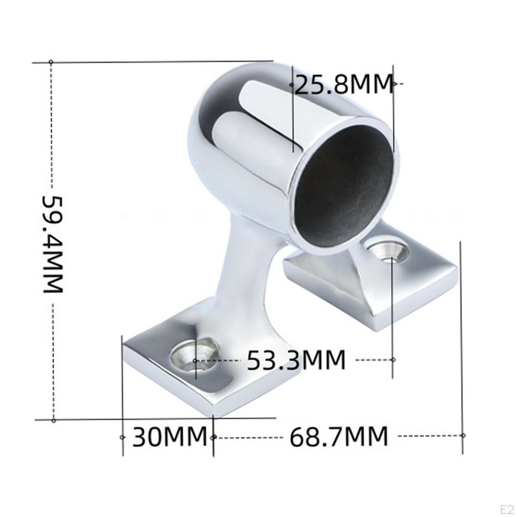 Boat Hand Rail Fitting Bracket 2.10inch Installation Hole Accessories Professional Support Stand