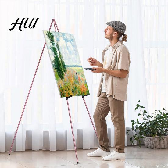 Easel Display Stand Collapsible Portable Metal Tripod Art Adjustable Painting for Canvas Wedding Sign