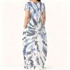 Ladies Loose Crew Neck Short Sleeve Dress Plus Size Breathable Clothes For Summer Street And Daily Leisure