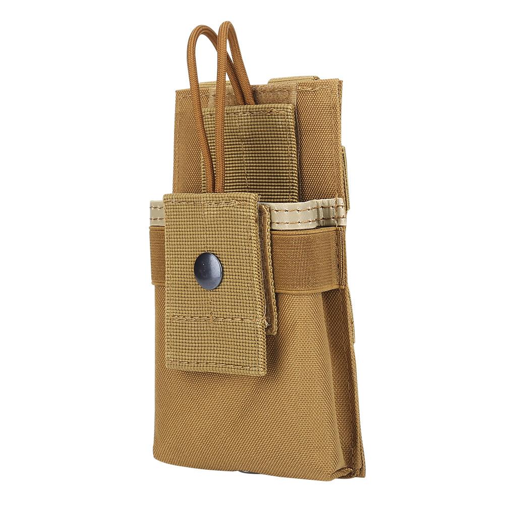 

Portable Nylon Walkie Talkie Bag Pouch Radio Holder Case for Outdoor Sports Mud Color
