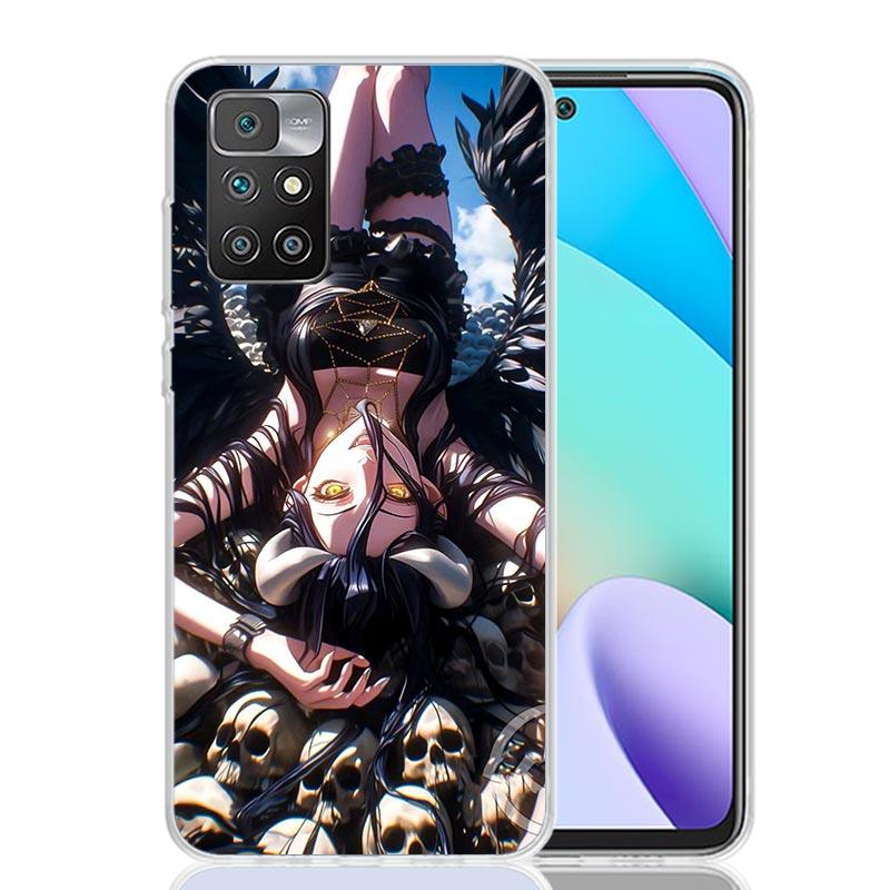 Albedo Overlord Anime Phone Case For Xiaomi 14C 13C 12C 13 12 10 10A 10C 9 9A 9C 9T 8 8A 7 7A 6 6A K70 Pro K60 K40 K20 14C 13C 1