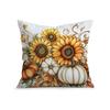Theme Pumpkin Sunflower Pillowcase Printed Polyester 45X45Cm Throw Pillowcover Decorative Sofa Cushion Pillowslip Home Decor
