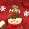Christmas Decoration Supplies Burlap Cotton Canvas Bags Santa Claus Xmas Candy Bag Snowman Christmas Gift Pouch Ornaments