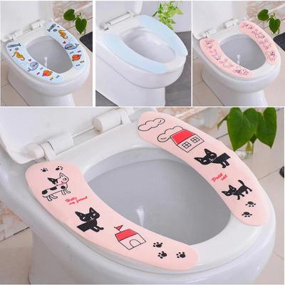 GBSC Reuseable Toilet Seat Bathroom Mat Seat Cover Home Health Sticky Pad Closestool Mat Lavatory Cushion Toilet Set Accessories