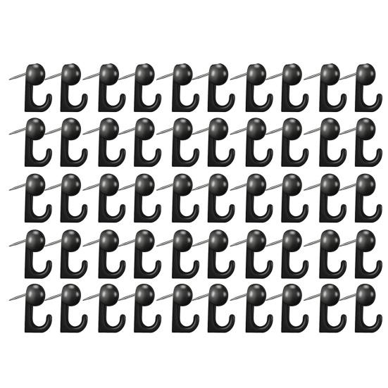 50 Pcs Push Pin Hooks Plastic Heads Cork Board Hooks Decorative Thumb Tacks Hook for Cork Bulletin Board Photos Calendar Home Office School Supplies