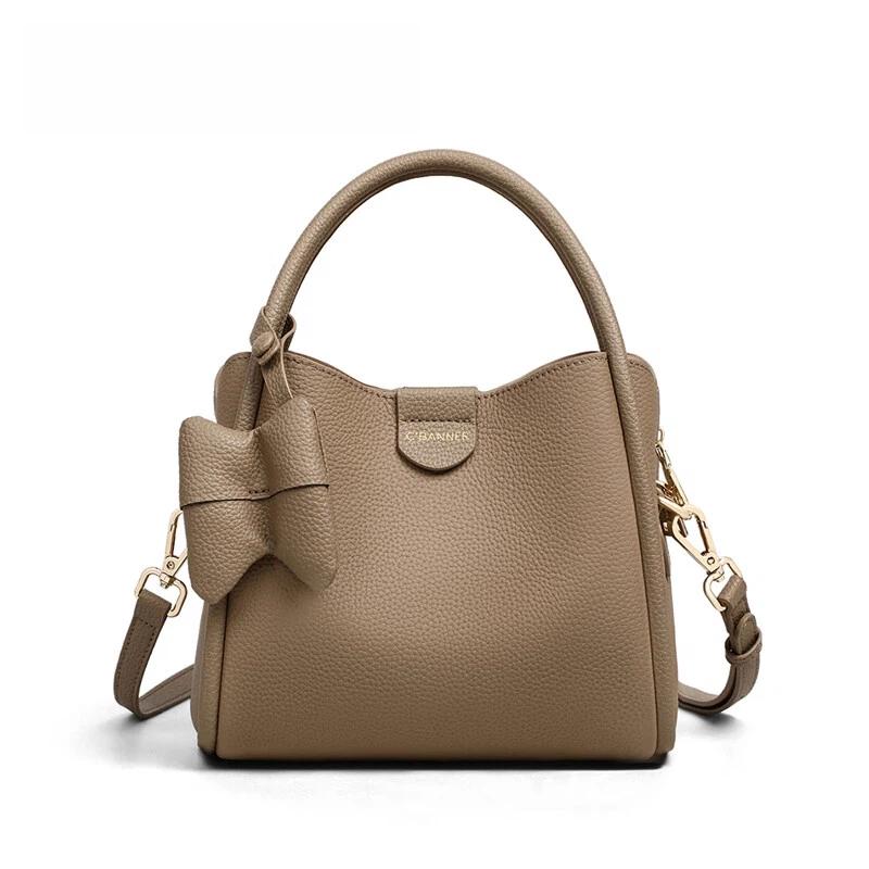 C.BANNER Crossbody Bag, Leather Handbag, Large Capacity Tote Bag, Shoulder Bag, Casual Bag