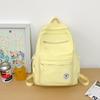 Large Capacity School Bag Women's Solid Color Backpack Lightweight Student Backpack Sports Travel Bag