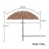 Outdoor Thatched Beach Umbrella - Sunshade & Sun Protection for Garden, Courtyard, Farmhouse & Scenic Spots