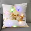 1Pc Christmas Led Pillow Case Size 45X45Cm40X40Cm Santa Claus Printed Christmas Pillow Covers For Christmas Decorations