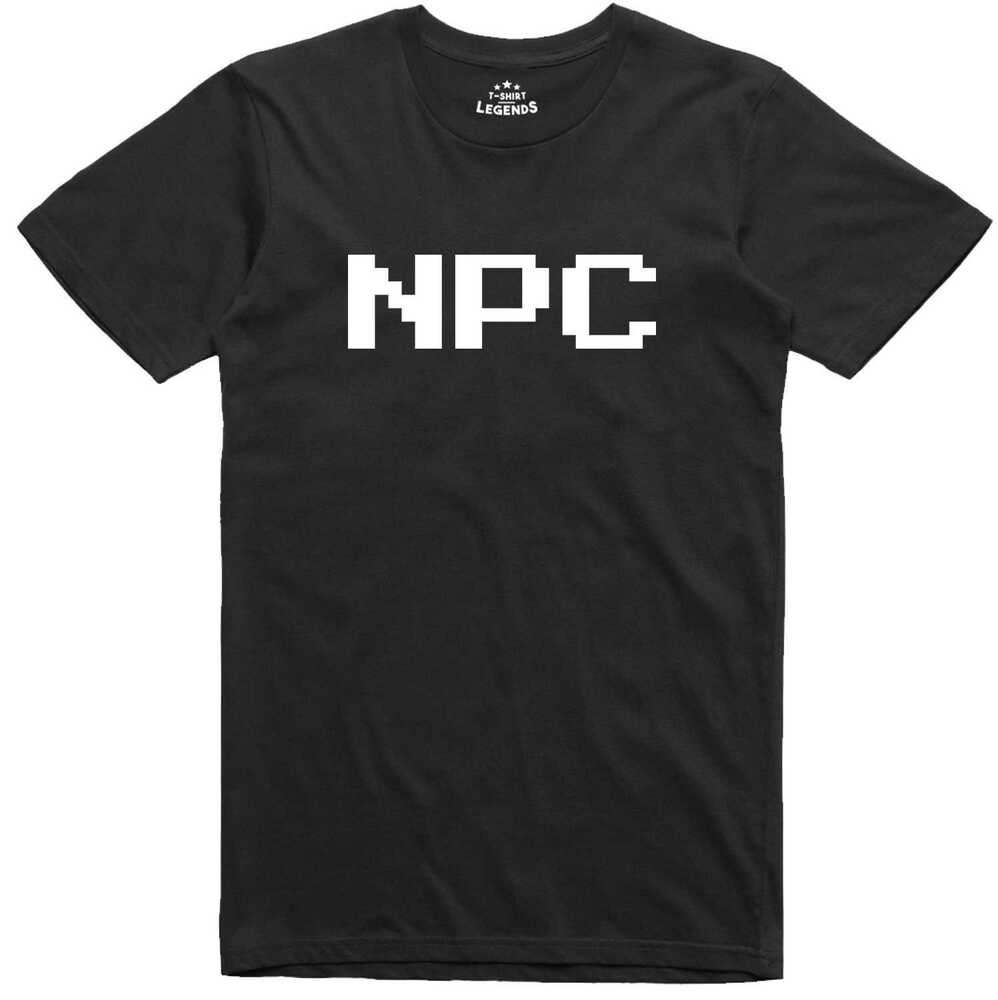 

Футболка унисекс с антисоциальным логотипом NPC Gamer Rpg Geek, футболка обычного кроя