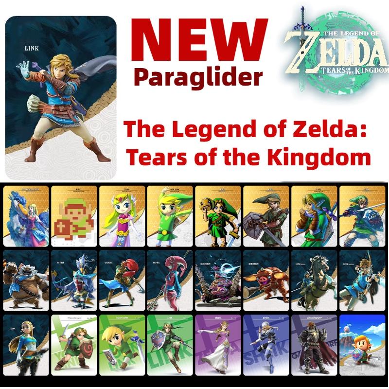 Skladem Nintendo Legend Of Zelda Amiibo karty Breath Of The Wild Tears Of The Kingdom
