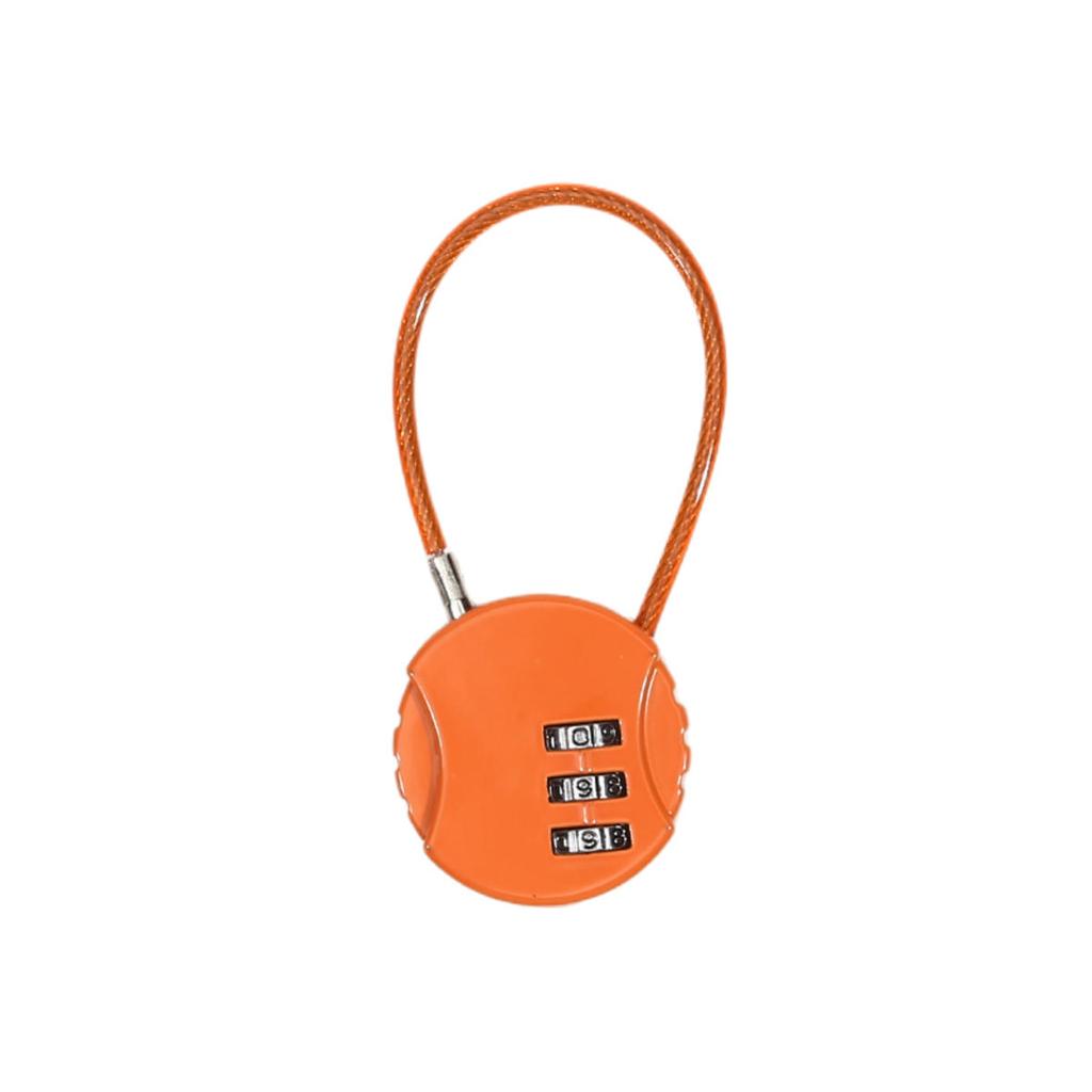 3-Digit Cable Luggage Locks Multifunctional Re-Settable Combination Padlocks Backpack Suitcase Code Locks for School Office