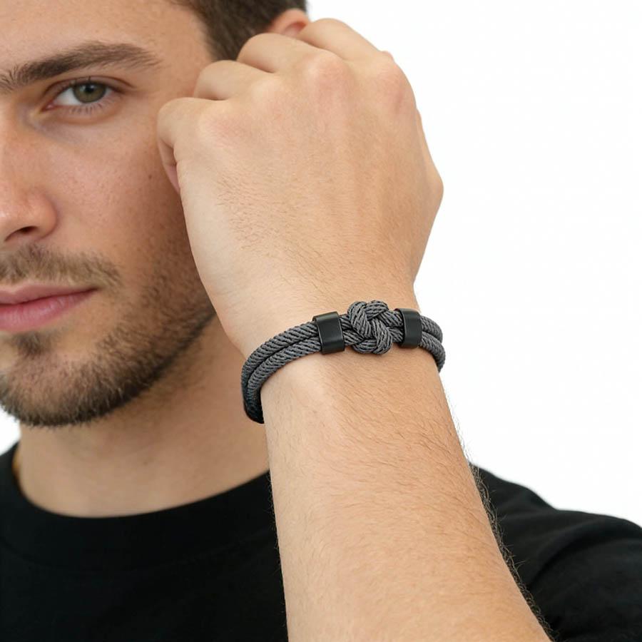 Creative Cord Bracelet For Men 6 Colors Options Special Braided Knot Charm Braslet Perfect Gift For Him Wrist Accessories Homme