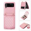 RFID Crossbody Leather Cards Solt Case For Samsung Galaxy Z Flip 5 4 5G Flip4 Flip3 Wallet Card Holder Purse Lanyard Strap Cover