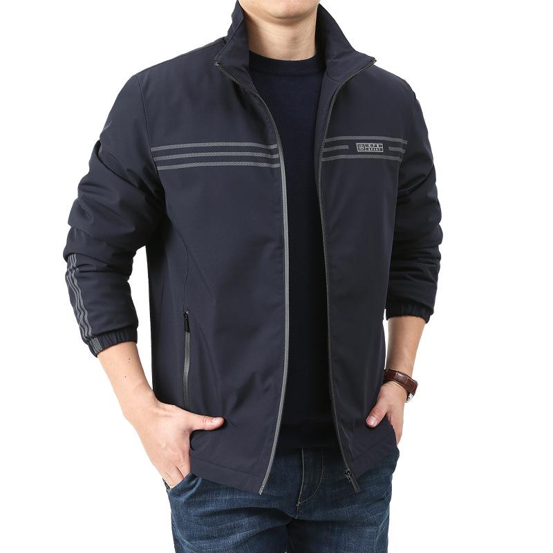 Men's Plus Size Quick-Dry Fleece-Lined Autumn Jacket (Model 5730)