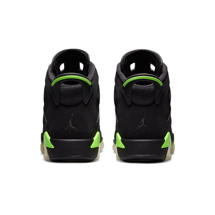 Air Jordan 6 Retro GS Electric Green Kids Sneakers Black 384665-003