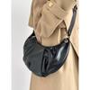 Ielgy Style Korean Version Pleated Pod Bag Female Large Capacity Croissant Shoulder Messenger Bag