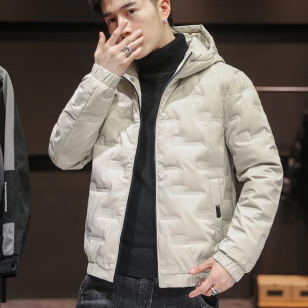 New Men's Winter Jacket Fashion Casual Thickened Down Cotton Warm Parkas Male All-match Lightweight Cold-proof Warm Hooded Coats