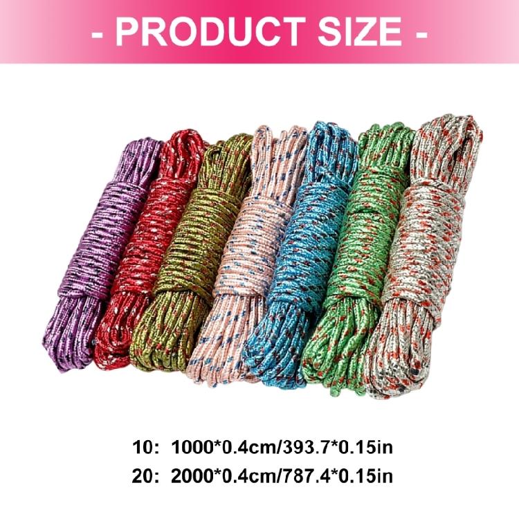 Multifunctional Double Color Option Nylon Clothesline Heavy Duty Antislip DesignTent Rope For Camping Wind Protections