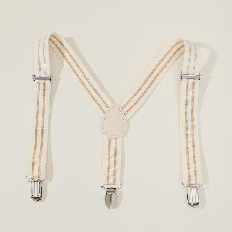 Bretele elastice cu dungi multicolore reglabile pentru costume si imbracaminte pentru copii