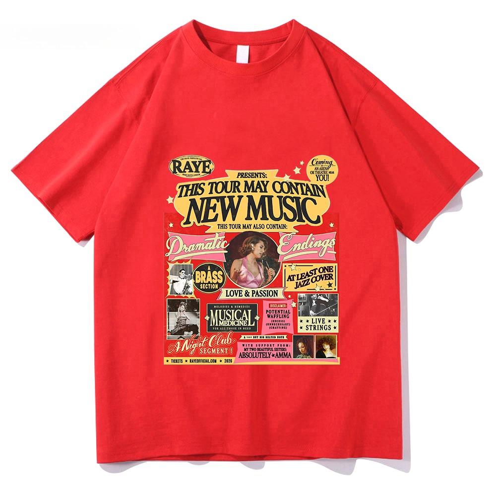 2026 Singer Raye Tour Pattern Womens and Unisexs TShirts with Soft and Trendy Design  Millennium Era