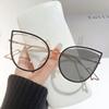 Color Changing Blue Light Blocking Glasses Women Men Stylish Photochromic Glasses Ladies Cat Eye Optical Spectacle Eyeglasses
