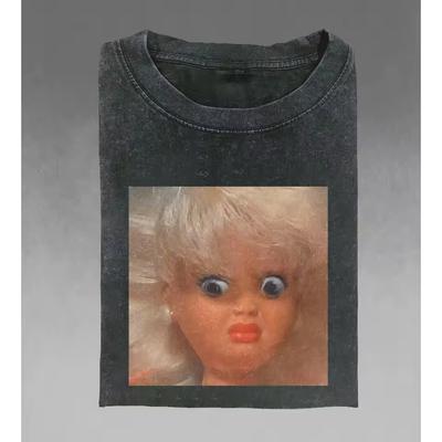 Vintage 90s Doll Face Meme Shirt Trendy, Weird Shirt, Sarcastic, Specific Graphic Tee