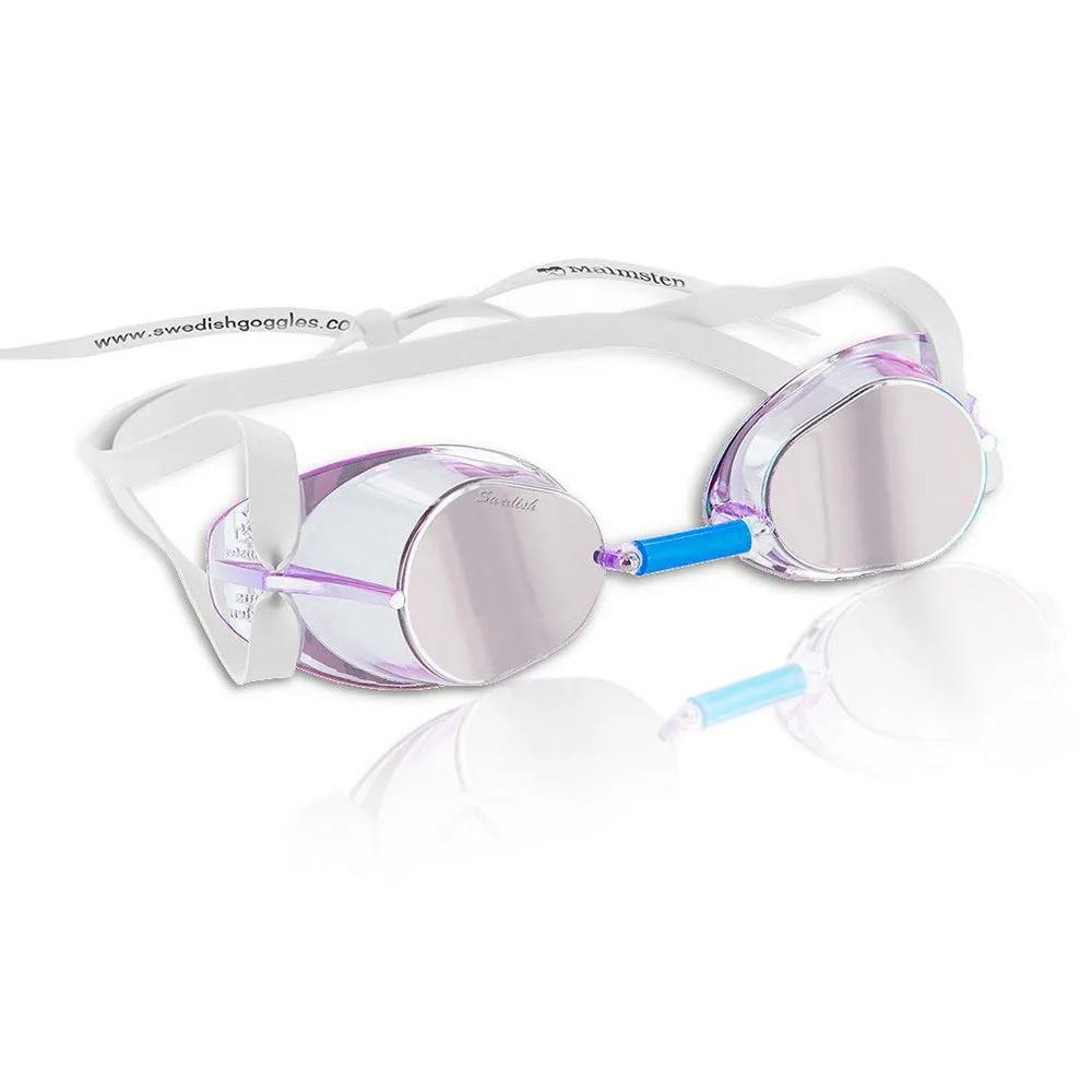 Malmsten Plastic Swimming Goggles with Mirrored Coating Swedish Jewel