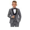 Elegante Completo da Compleanno a Doppiopetto per Ragazzo Popolare Rosso Vino Completo per Bambini per il Campus Include Giacca Pantaloni Gilet