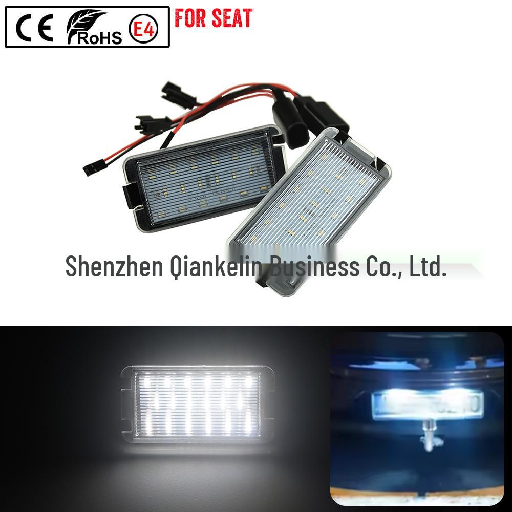 LED Rear License Plate Light Assembly for Seat Altea, Arosa, Cordoba, Leon
