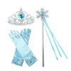 Elsa Princess Snowflake Crown & Wand Set for Kids - Christmas Magic Cosplay