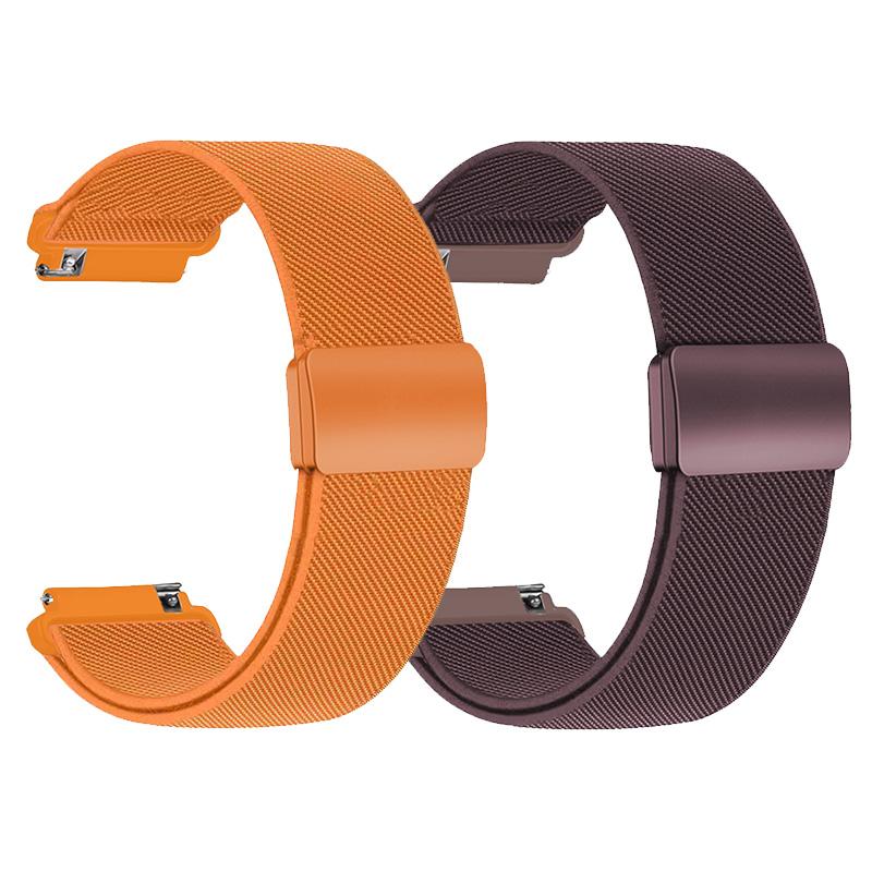 1-2PCS 20/22mm Magnetic strap for Samsung Galaxy Watch 7 6 5 4 40/44mm 6Classic 47mm Nylon Loop band for Huawei Watch GT5 Pro 4